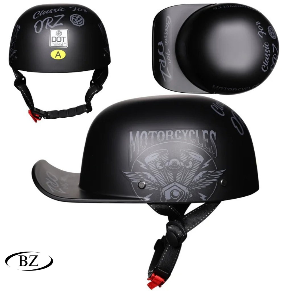 NY Motorcykel Vintage Retro Baseballkeps Hjälmar - Meowbutter