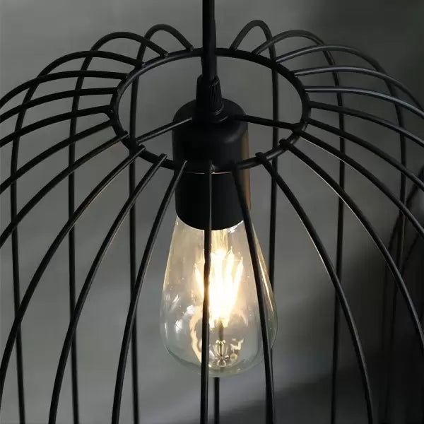 Elowen Striped Cage Floor Lamp