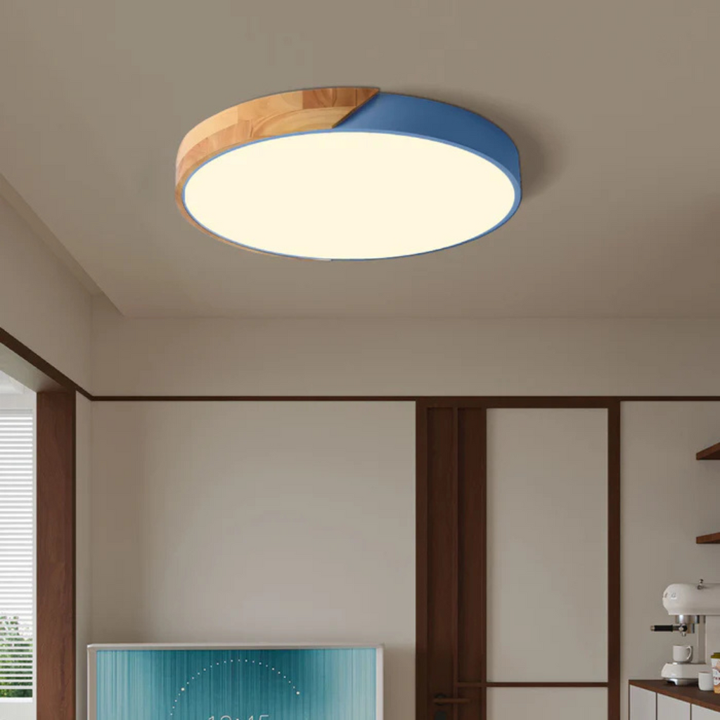 Lampada da soffitto a LED | Design moderno nordico in legno | Meowbutter