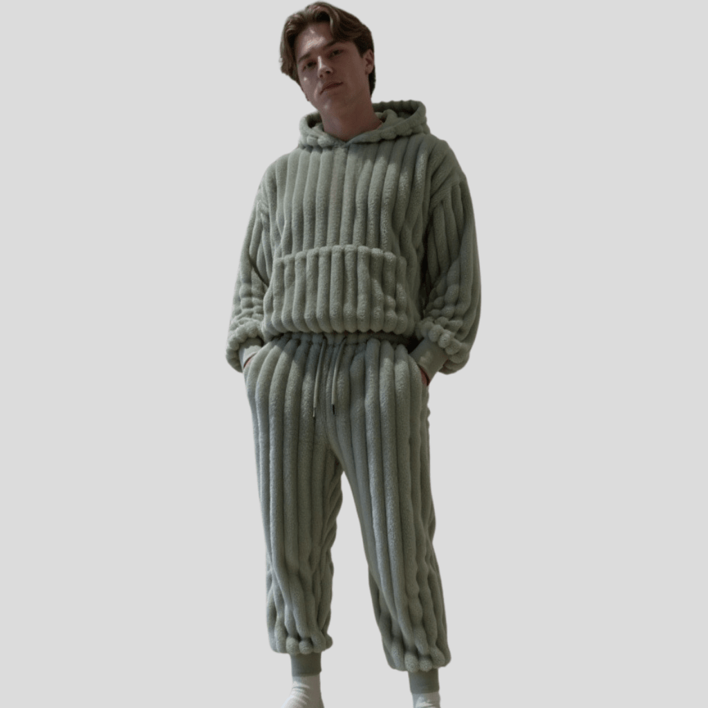 Pantaloni in pile oversize accoglienti per un comfort rilassato