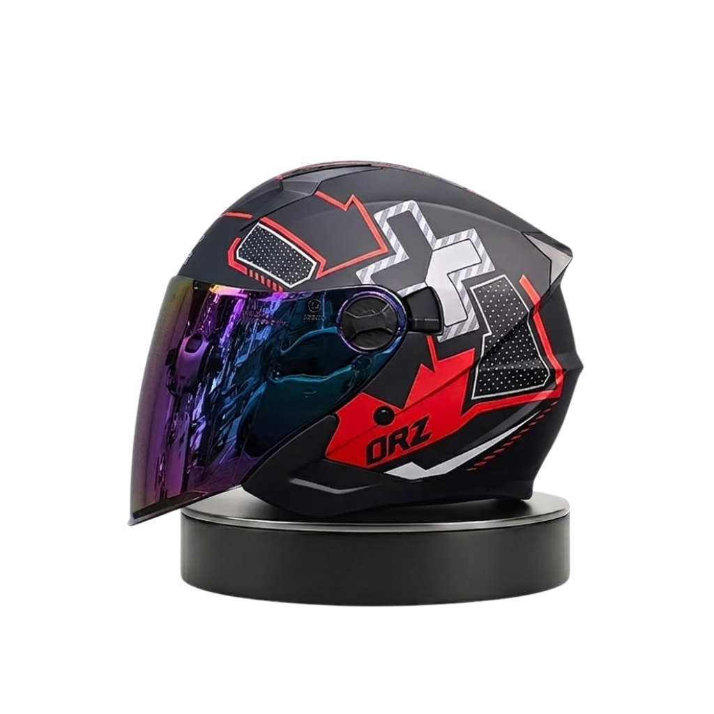 ORZ Premium avoin kypärä – Dual Visor Performance Edition - Meowbutter