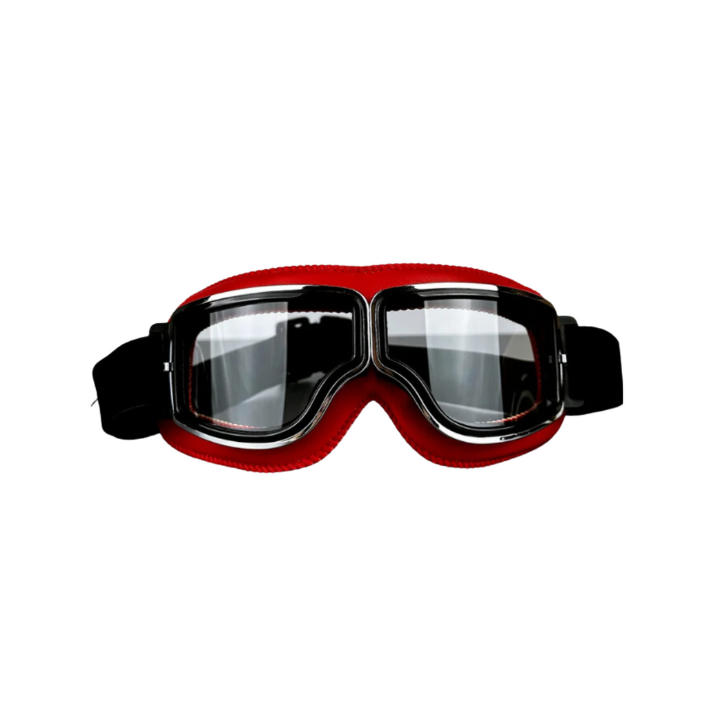 Vintage Leather Motorcycle Goggles - Meowbutter