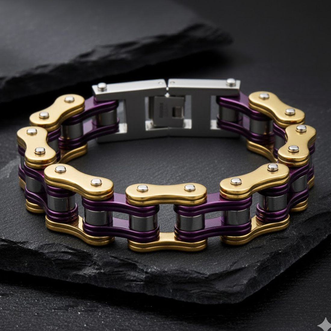 Bracciale Catena da Biker – Serie Acciaio Forgiato | meowbutter