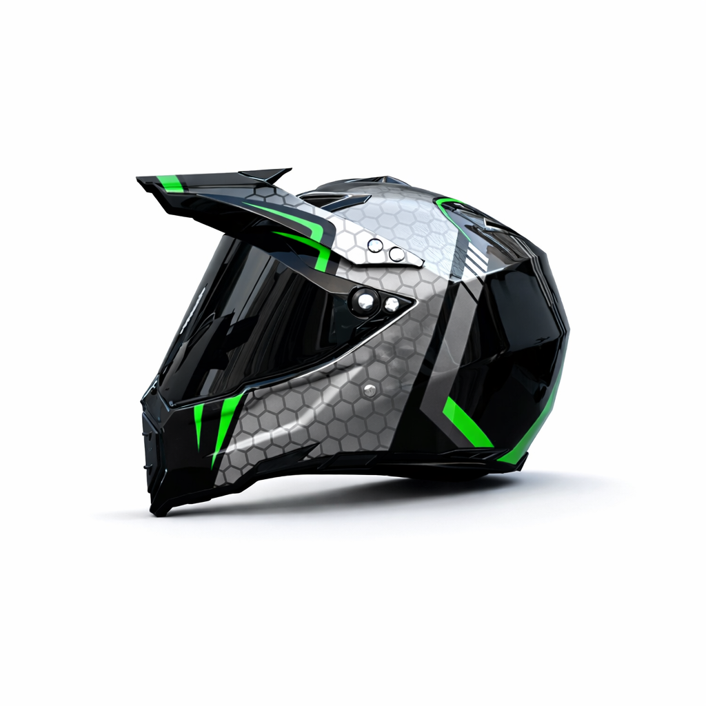 Casco Profesional de Motocross WLT-128 – Certificado DOT y ECE - Meowbutter
