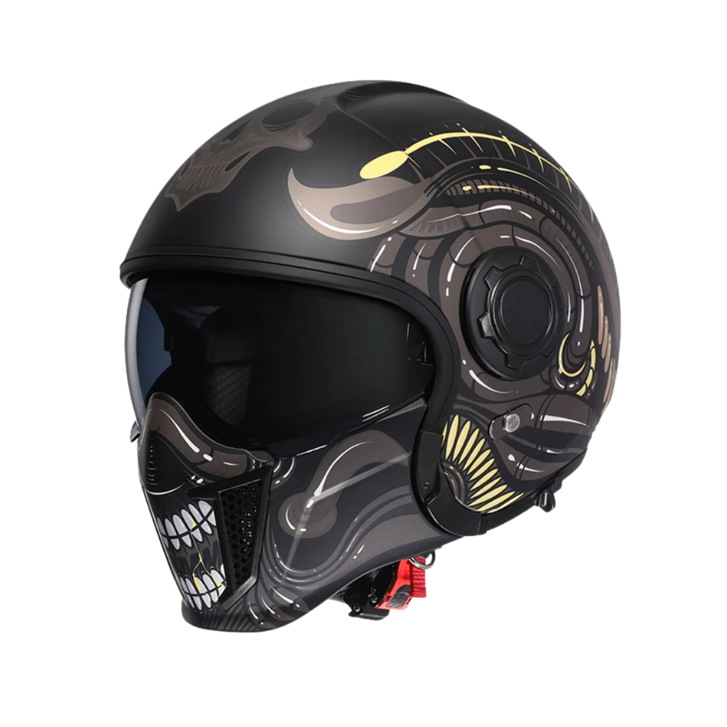 Casco modular vintage integral – Doble visor | Aprobado por DOT y ECE - Meowbutter