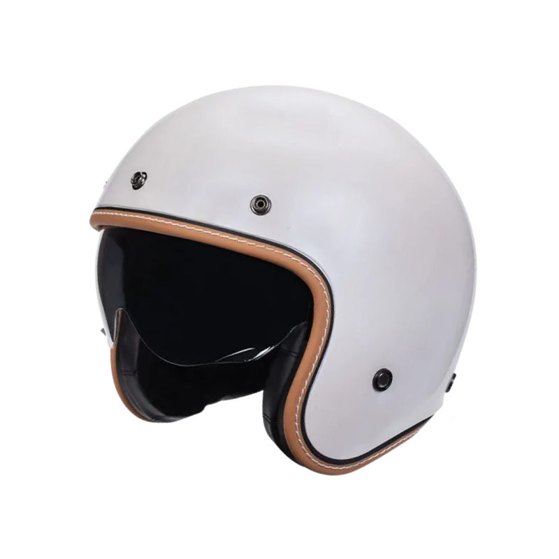 Minimalist Retro Open Face Motorcycle Helmet – DOT & ECE Certified | meowbutter