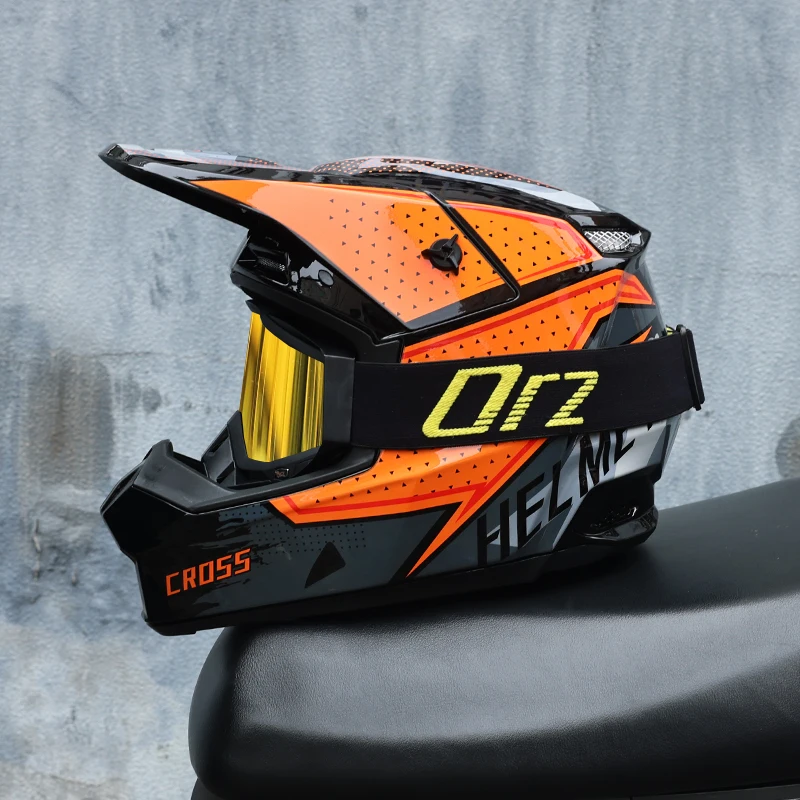 Casque intégral tout-terrain ORZ Motocross - Meowbutter