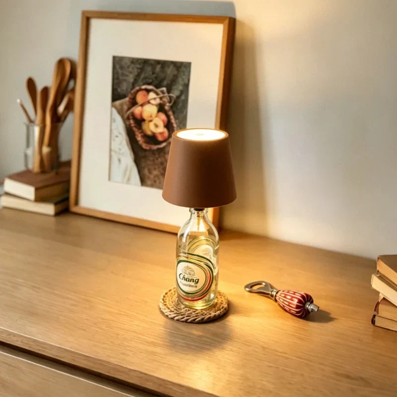 Bottle Glow Cordless Upcycled Bottle Light With Adjustable Brightness