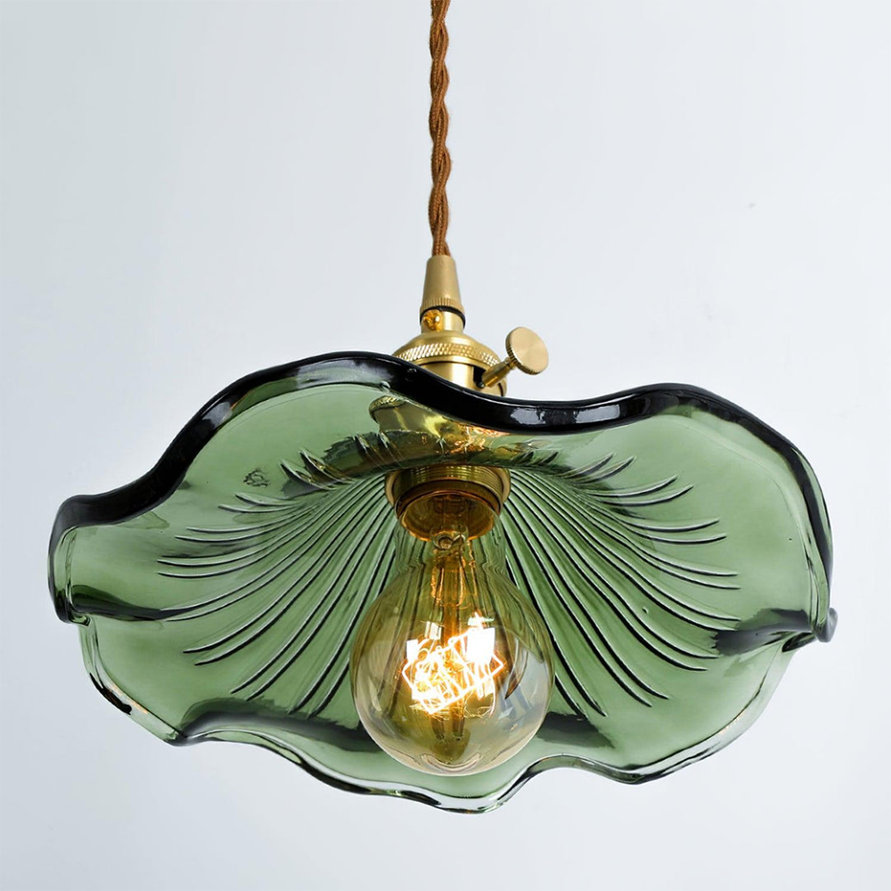 Illuminate Your Room with Elegance | Flower Glass LED Pendant Light | Meowbutter