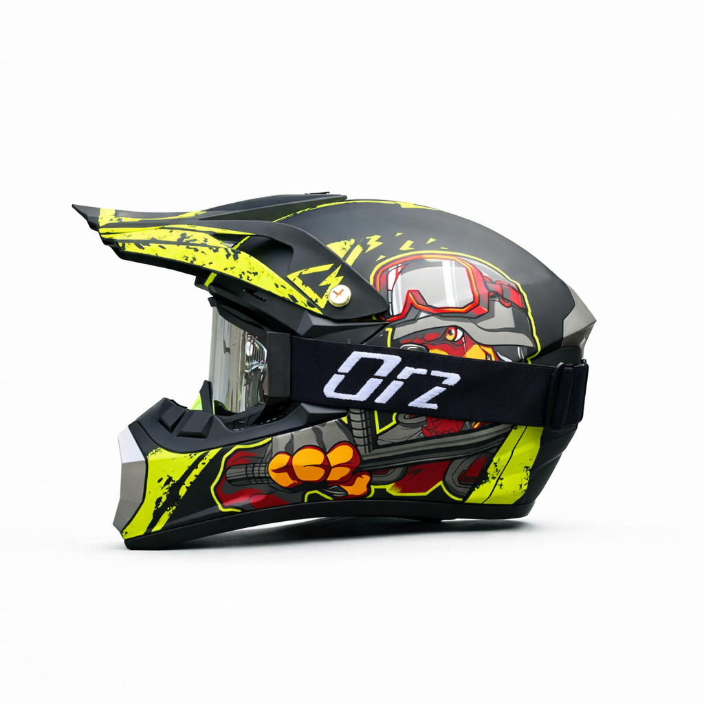 Casco Integral Off-Road de Motocross ORZ-126 - Meowbutter