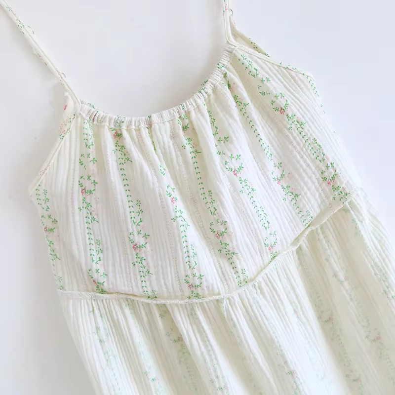 The Bloom Nightgown One Hundred Percent Muslin Cotton