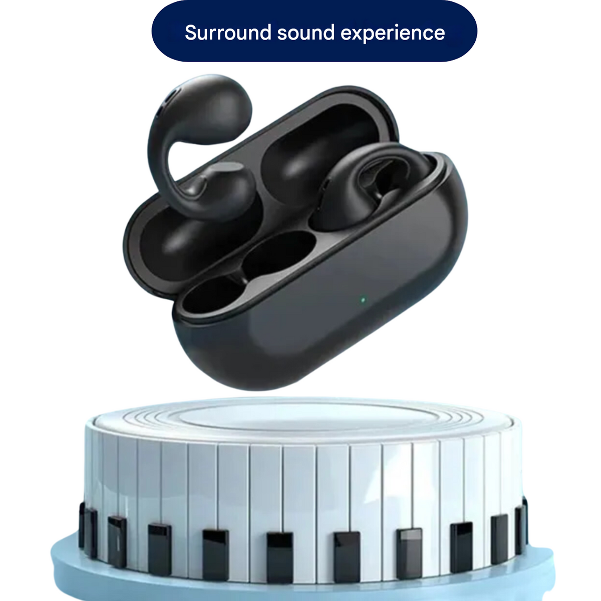 سماعات أذن لاسلكية فاخرة EchoSonic — صوت بتقنية التوصيل العظمي