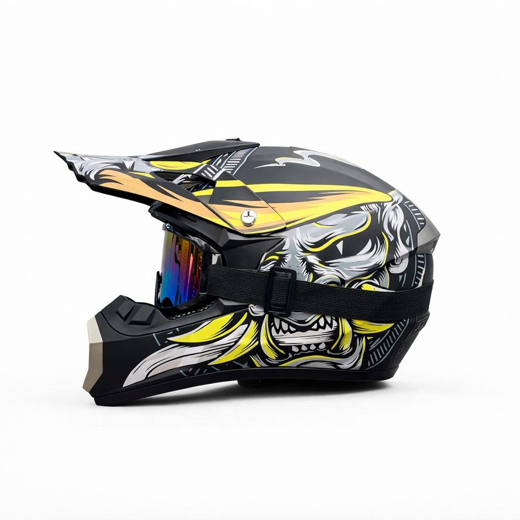 Casco Integral Off-Road de Motocross ORZ-126 - Meowbutter