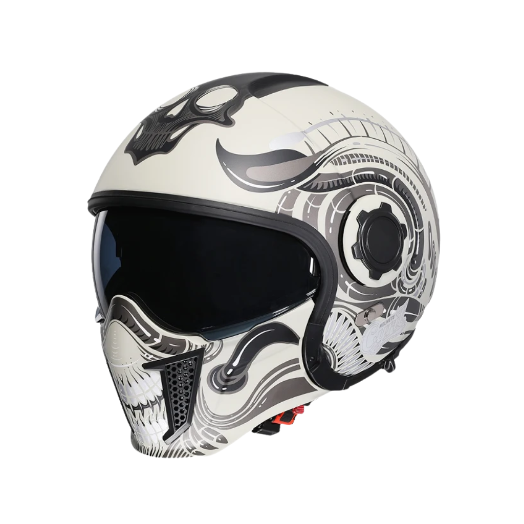 Casco modular vintage integral – Doble visor | Aprobado por DOT y ECE - Meowbutter