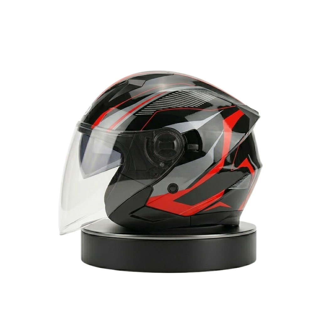 ORZ Premium avoin kypärä – Dual Visor Performance Edition - Meowbutter
