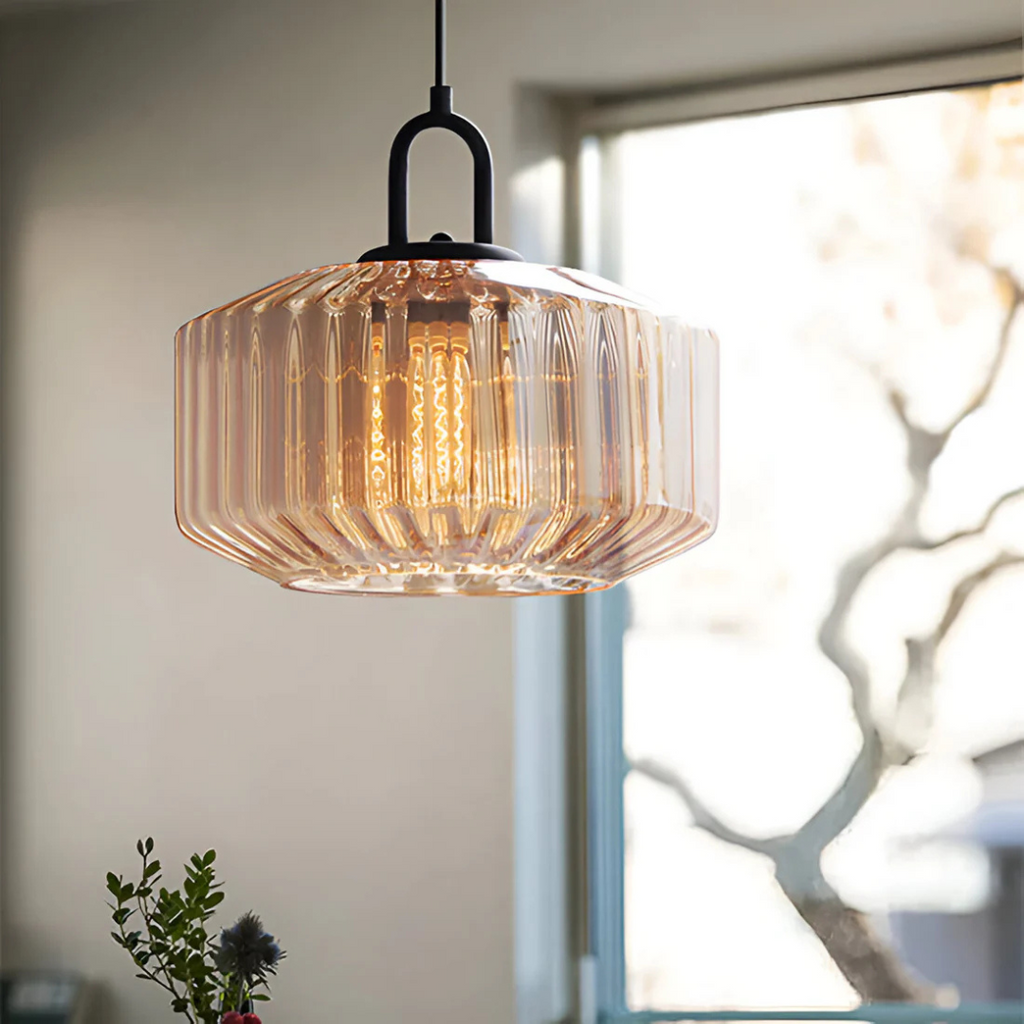 Mireta Glass Pendant Light | Retro-Coloured Glass Design | Meowbutter