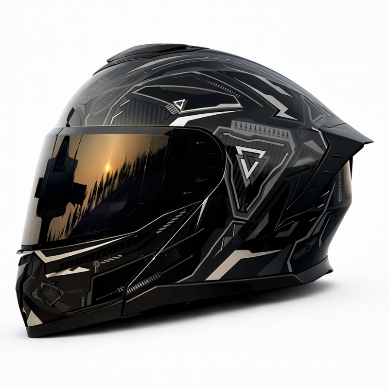 Kask motocyklowy LVS-909 Pro - Meowbutter
