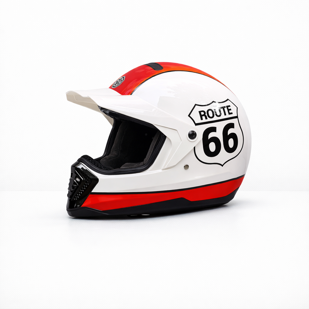 ORZ-918 Retro helhjälm – DOT- och ECE-godkänd – Meowbutter