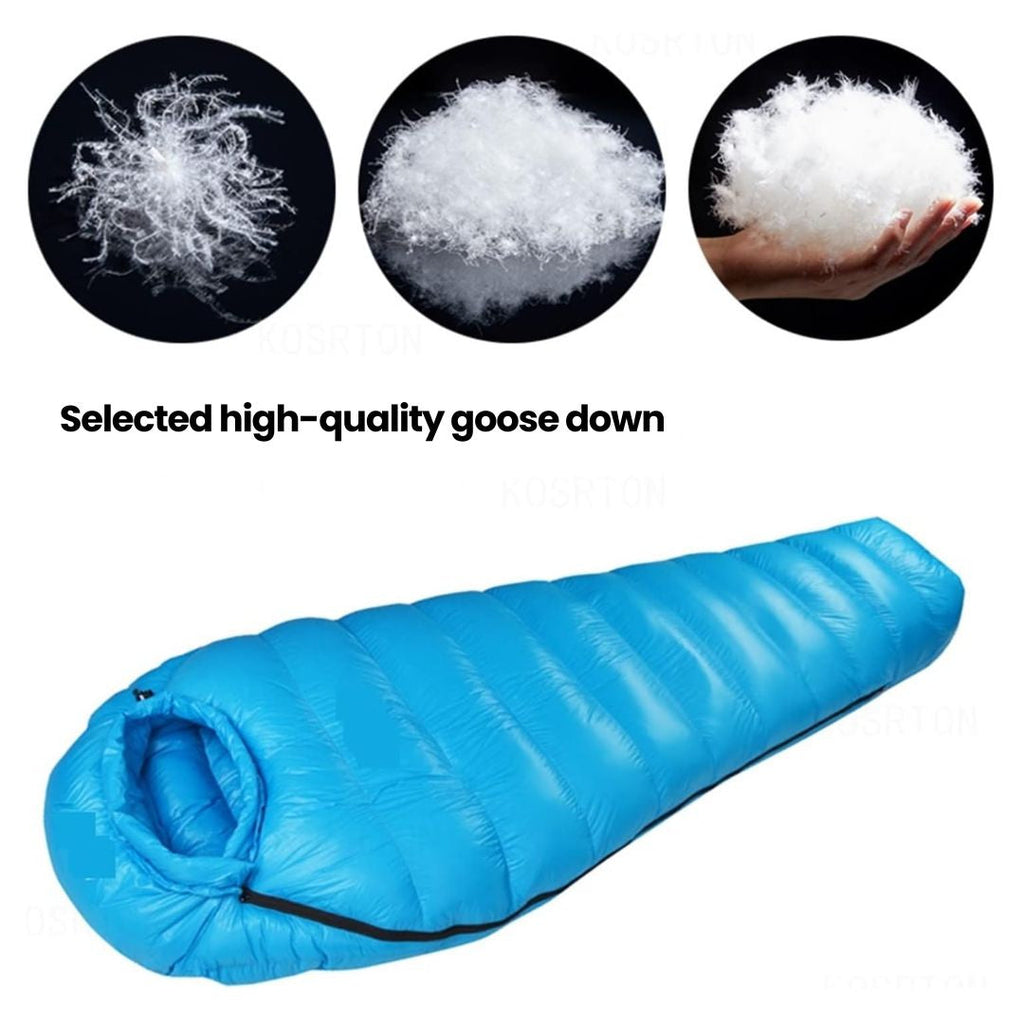 Saco-Cama de Penas - Nylon Ripstop 400T - Classificação -20°C - 5 Pesos - 5 Cores | meowbutter