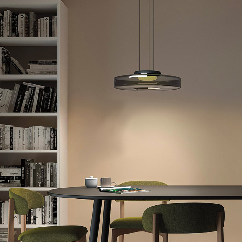 Glass Pendant Lamp | Bauhaus Style Hanging Light | Meowbutter