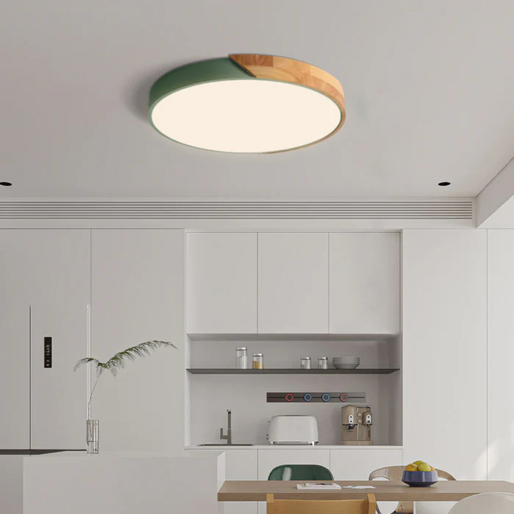 Lampada da soffitto a LED | Design moderno nordico in legno | Meowbutter