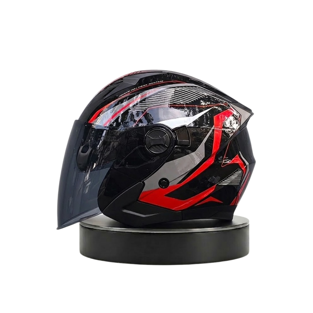ORZ Premium avoin kypärä – Dual Visor Performance Edition - Meowbutter