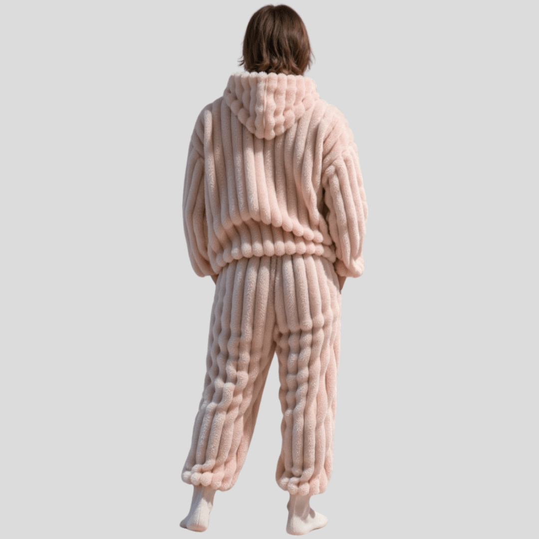 Pantaloni in pile oversize accoglienti per un comfort rilassato
