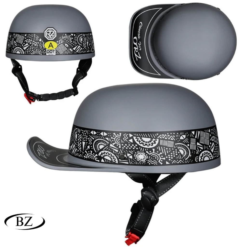 NY Motorcykel Vintage Retro Baseballkeps Hjälmar - Meowbutter