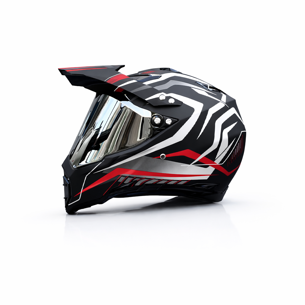 Casco Profesional de Motocross WLT-128 – Certificado DOT y ECE - Meowbutter