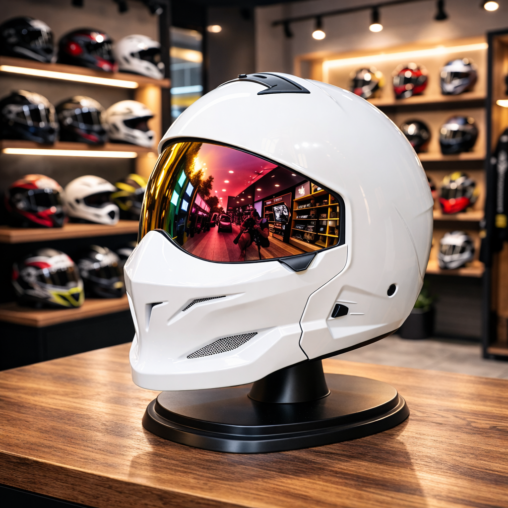Casco de motocicleta unisex Scorpion Retro - Meowbutter