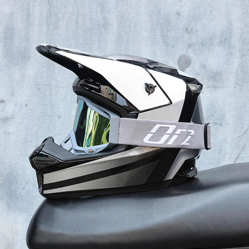Casque intégral tout-terrain ORZ Motocross - Meowbutter