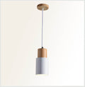 Lampada a sospensione cilindrica Nordic Macaron | Design moderno in legno e metallo | Meowbutter