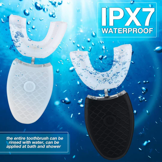 U-Shaped Electric Toothbrush - Silicone Brush Head - Automatic Sonic Clean | meowbutter