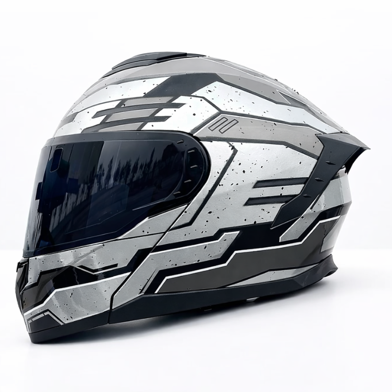 Kask motocyklowy LVS-909 Pro - Meowbutter