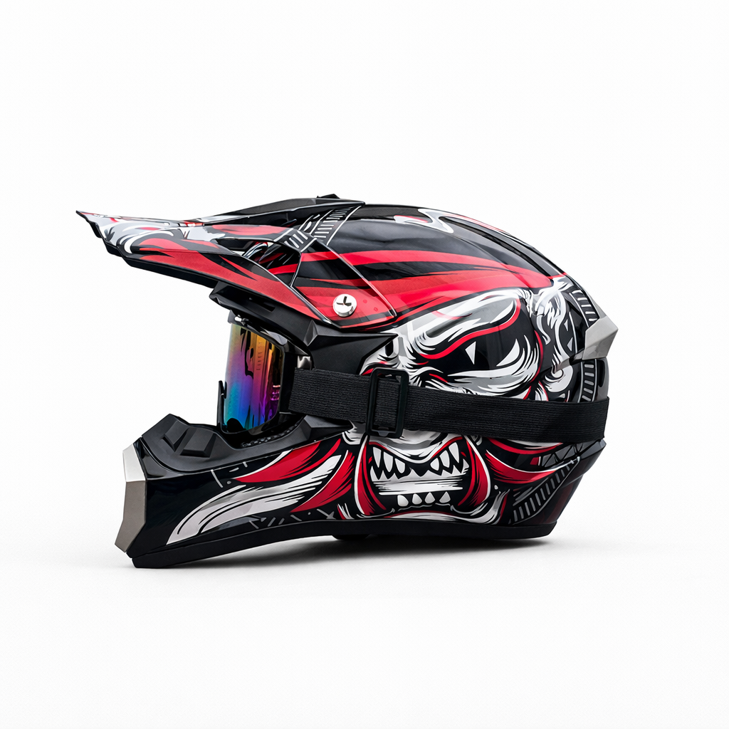 Casco Integral Off-Road de Motocross ORZ-126 - Meowbutter