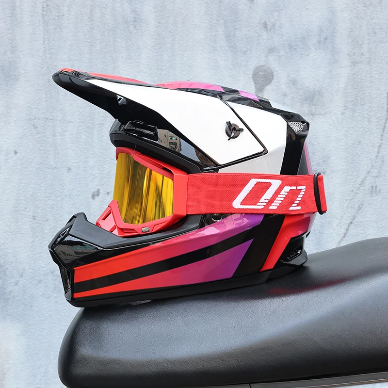 Casque intégral tout-terrain ORZ Motocross - Meowbutter