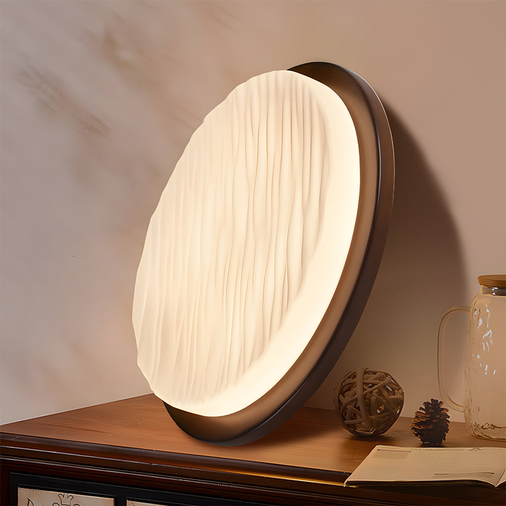 Lampa sufitowa LED w stylu art déco — żelazna rama, panel z akrylu o wysokiej przejrzystości