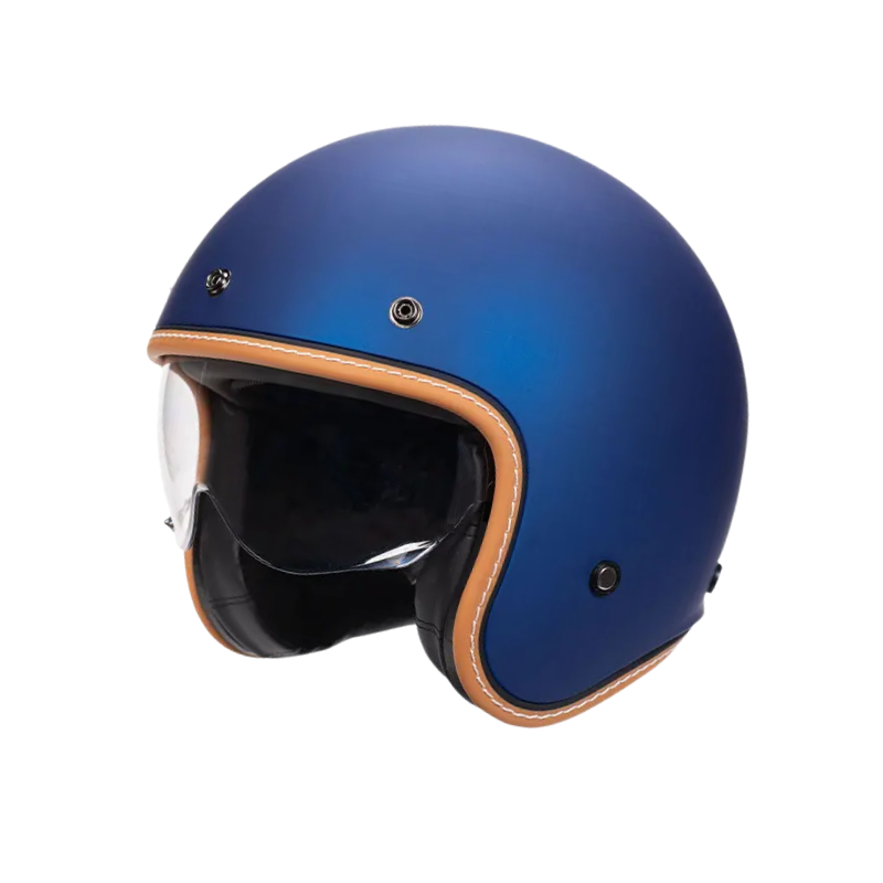Minimalist Retro Open Face Motorcycle Helmet – DOT & ECE Certified | meowbutter