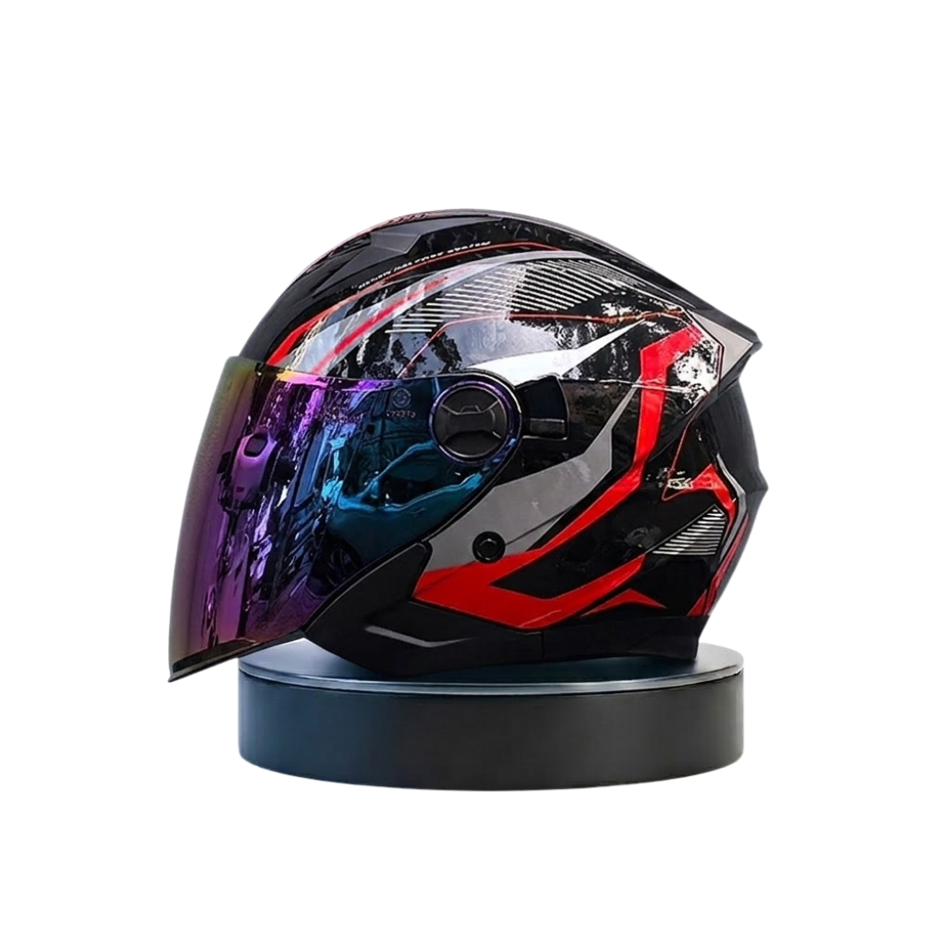 ORZ Premium avoin kypärä – Dual Visor Performance Edition - Meowbutter