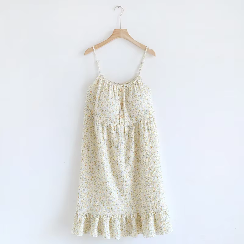 The Bloom Nightgown One Hundred Percent Muslin Cotton