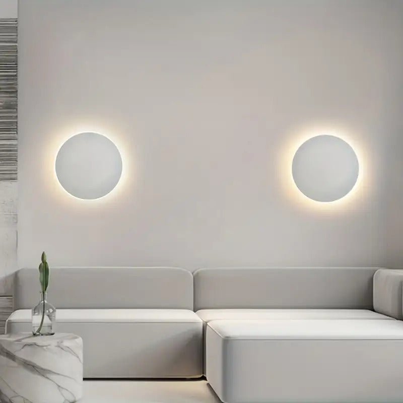 Minimalist Round LED Wall Light | Modern Nordic Design | Meowbutter