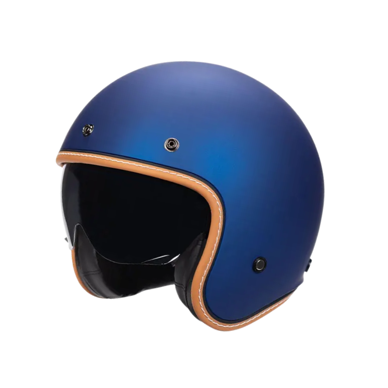 Minimalist Retro Open Face Motorcycle Helmet – DOT & ECE Certified | meowbutter