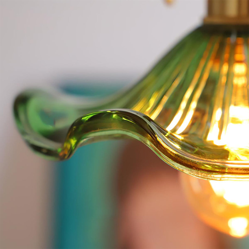 Illuminate Your Room with Elegance | Flower Glass LED Pendant Light | Meowbutter