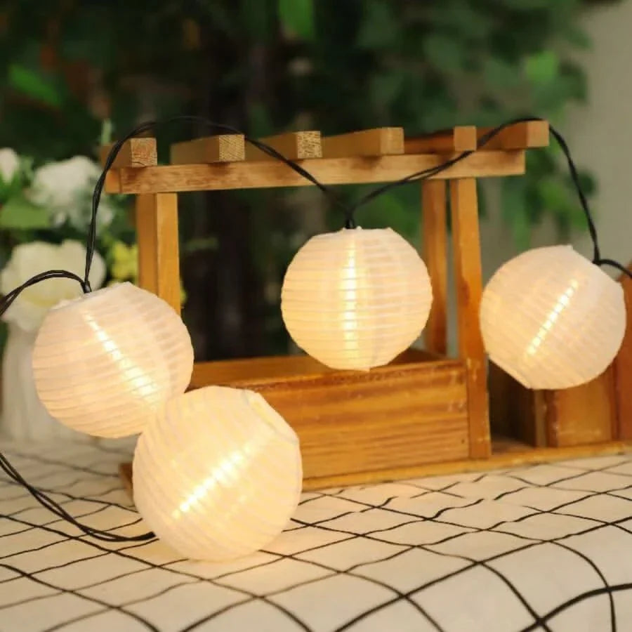 Solarbetriebene LED-Lichterkette für den Außenbereich zur Dekoration von Garten und Party | meowbutter