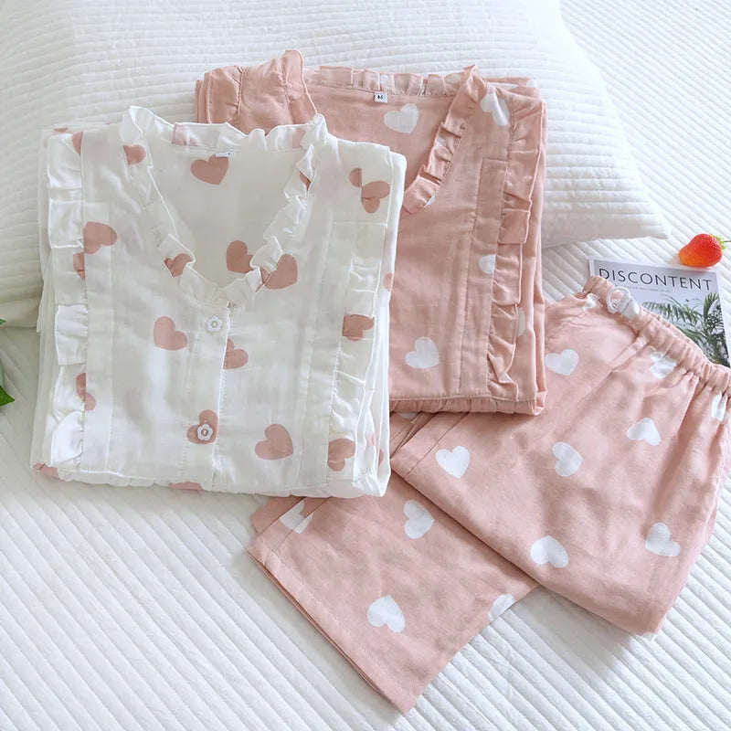Heartline 100 Percent Cotton Pajama Set Collection