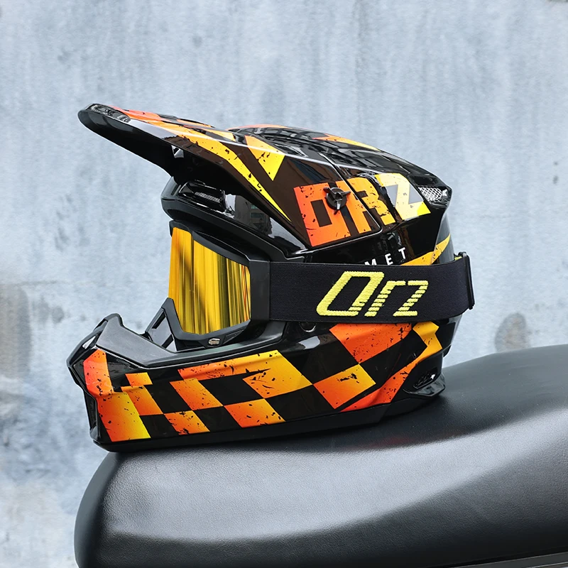 Casque intégral tout-terrain ORZ Motocross - Meowbutter