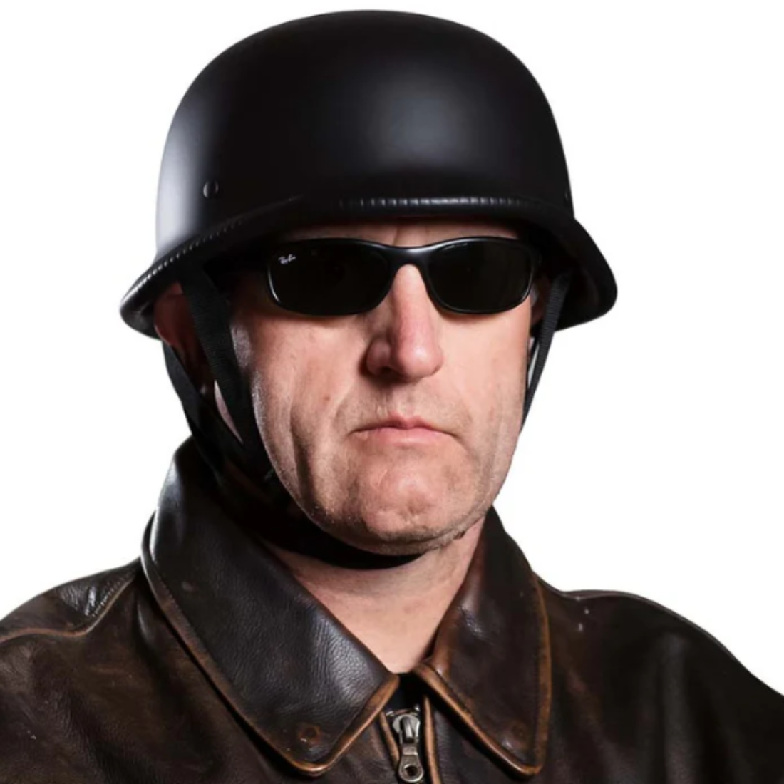 Vintage German Half Helmet | DOT Certified - Meowbutter