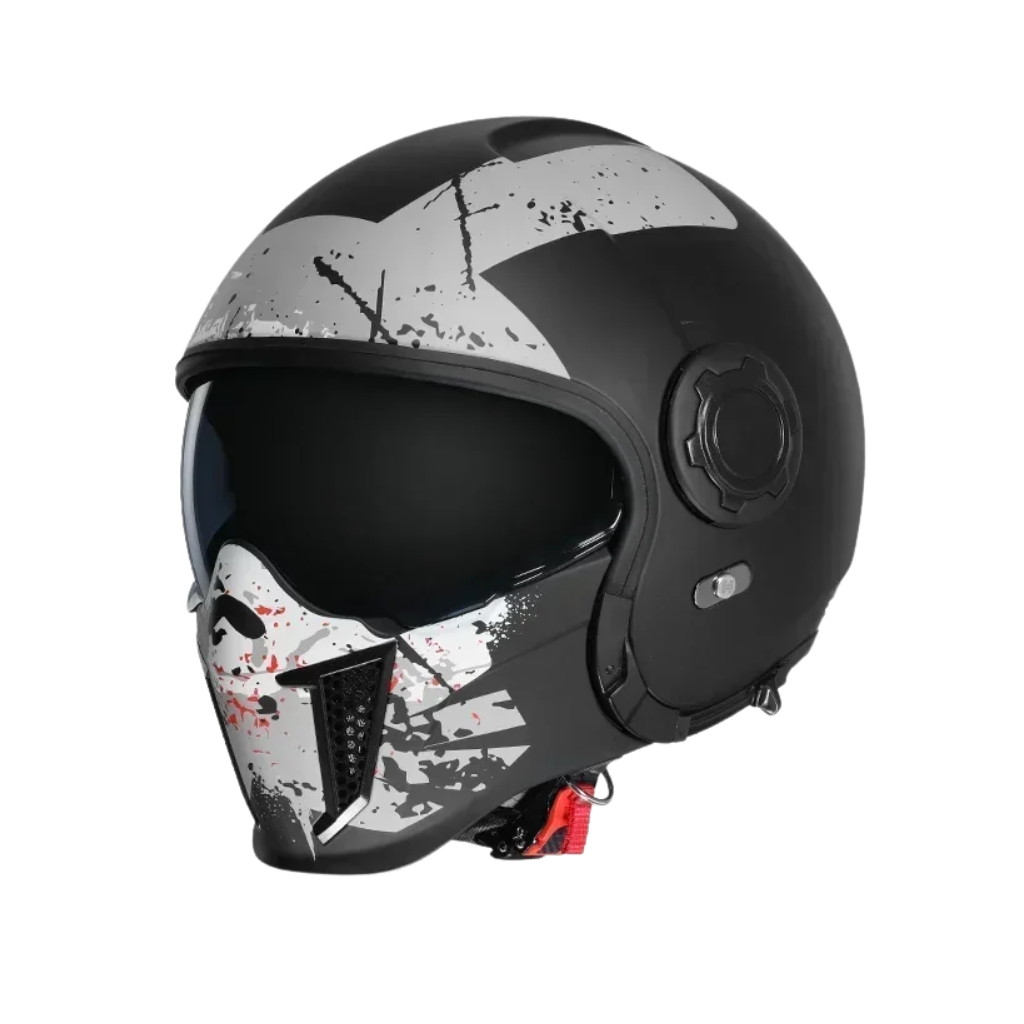 Casco modular vintage integral – Doble visor | Aprobado por DOT y ECE - Meowbutter