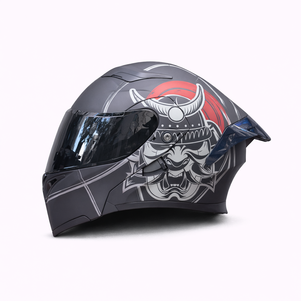 Kask motocyklowy ORZ Z-169 z podnoszoną szczęką, pełna osłona twarzy, podwójna szyba, zatwierdzony przez DOT i ECE - Meowbutter