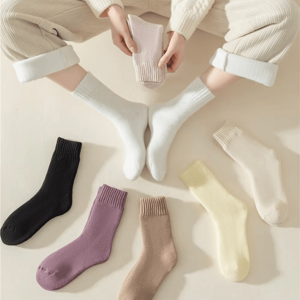 Premium fleece sokker til hyggelig komfort hele året rundt hver dag
